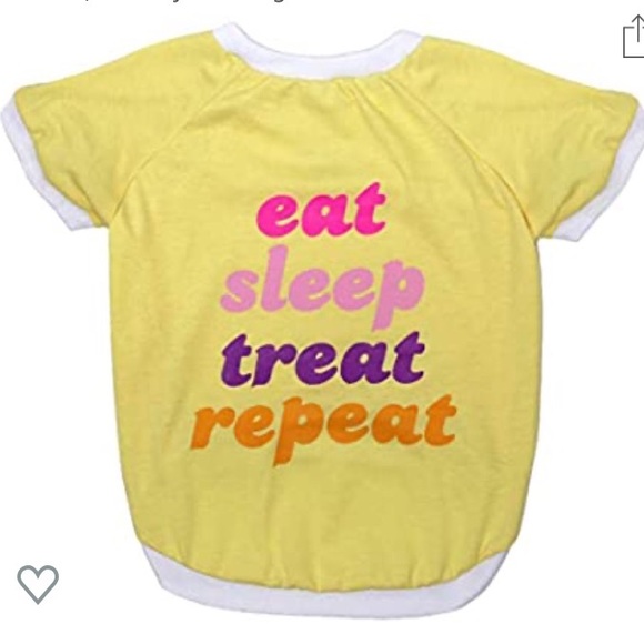 🆕”Eat, Sleep, Treat, Repeat” Small Dog Tee - Picture 2 of 3